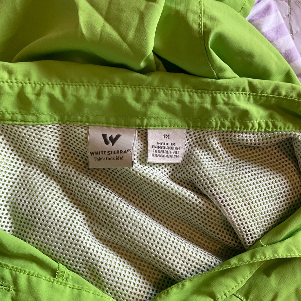 White Sierra Womens 1X Green Long Sleeve Fishing Shirt Lightweight Performance - Picture 6 of 7